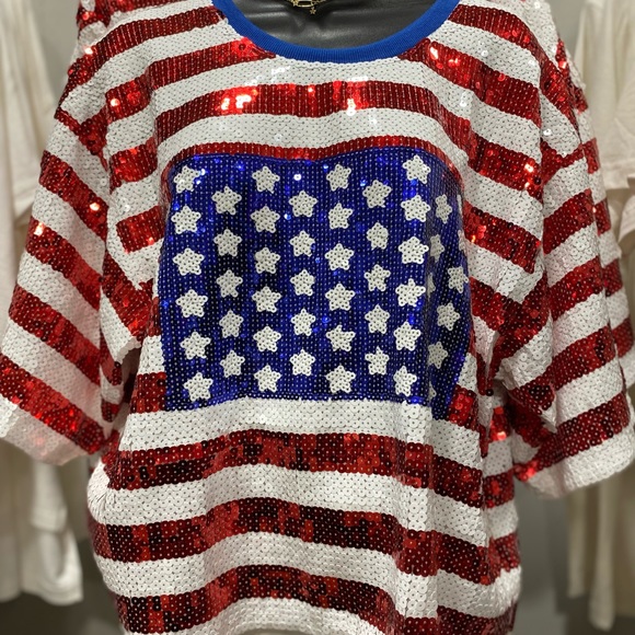 American flag shirt. Oversized - Picture 1 of 3